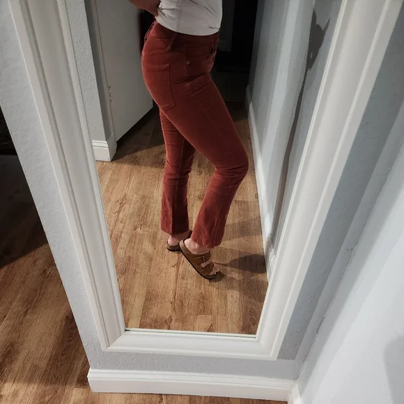 Madewell Cali-Demi boot corduroy pants front button closure size 26 - Picture 13 of 13